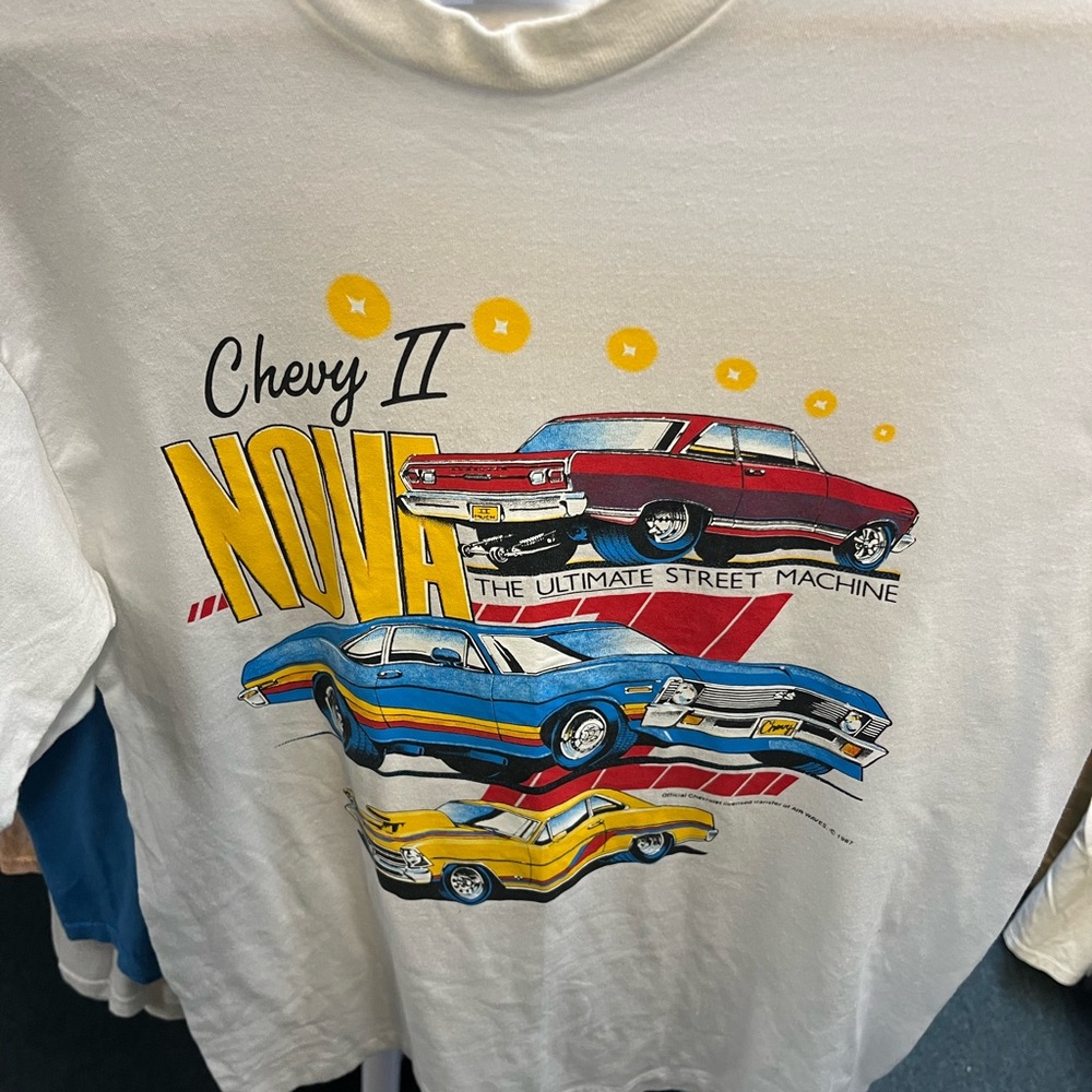 Vintage 1987 Chevy II Nova Graphic T-Shirt Large